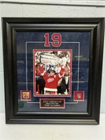 Signed Framed Steve Yzerman Detroit Red Wings COA