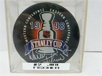 Signed #2 Jiri Fischer 1998 Red Wings Puck