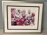 Detroit Red Wings Print with Signatures