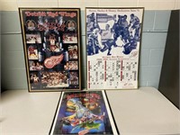 3 Detroit Red Wings Posters