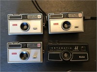4 x Kodak Instamatic Cameras