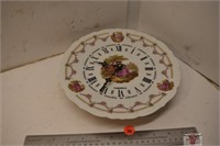 Caravelle Battery Operated Porcelain Clock