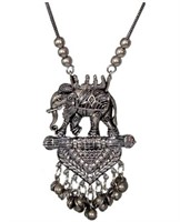 Sansar India Oxidised Bahubali Elephant Pendant