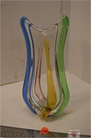4 Colour Murano Glass Vase