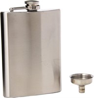 Oggi Stainless Steel Hip Flask with Filling Funnel