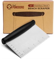 Chef Pomodoro Multi-Purpose 6-Inch Dough Scraper