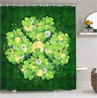Likiyol St. Patrick's Day Shower Curtain Shamrocks