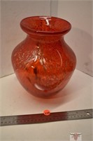Ruby Red Murano Vase