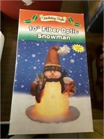 SNOWMAN 10" FIBER OPTIC SNOWMAN