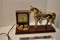 "United" Electric Horse Clock (Not Working)