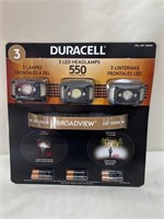Duracell Led Headlamps X 3 550 Lumens Broadview