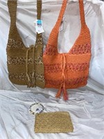 TOTE BAGS AND WRISTLET
