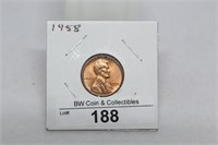 1958 Wheat Penny - Red