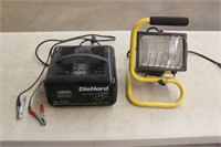 Battery charger & shop light