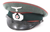 WWII GERMAN HEER ARTILLERY VISOR PEAKED CAP