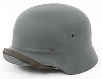 WWII GERMAN M40 BEADED HELMET WITH LINER