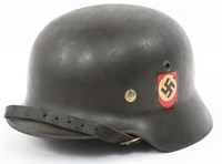 WWII GERMAN M35 DOUBLE DECAL HELMET WITH LINER