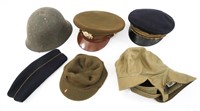 WWII US & FRENCH ARMY NAVY & HEADGEAR LOT