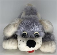 Vintage toy stuffed dog about 14" long