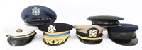 US ARMY - NAVY - AIR FORCE VISORS HAT LOT OF 6