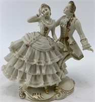 Vintage German porcelain figurine of Victorian era