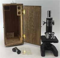 Perfect brand microscope, model 805,  with several