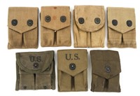 WWI WWII US ARMY ISSUE PISTOL MAGAZINE POUCH LOT