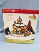 Dept 56 North Star Commuter Train Station from Nor