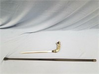 Sword cane, dragons head handle, 36" overall, blad