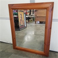 Honey Wood Framed Mirror