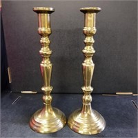 12" Tall Brass Candle Sticks