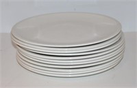 (11) STEELITE 12 1/4" DINNER PLATES, WHITE
