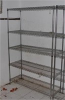 HDX 5-TIER STAINLESS STEEL WIRE SHELVING UNIT