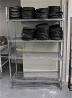 CARI-ALL 4-TIER STAINLESS STEEL WIRE SHELVING UNIT