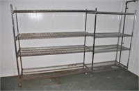 CARI-ALL 4-TIER STAINLESS STEEL WIRE SHELVING UNIT