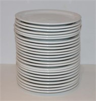 (24) REGO 9 1/2" DINNER PLATES, WHITE