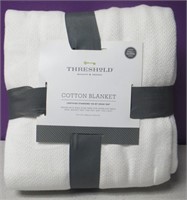 New Extra Soft Threshold Cotton Blanket Full/Queen
