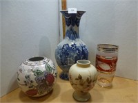 Vases / Glass - Tallest 14" - 4 Items