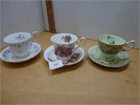 3 Royal Albert Tea Cups