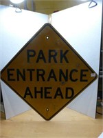 Metal Road Sign 24" x 24" - Park Entrance