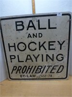 Metal Road Sign 24" x 24" - Ball & Hockey