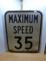 Metal Road Sign 24" x 30" - Max 35