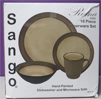 New Sango Hand Painted 16 Piece Dish Set