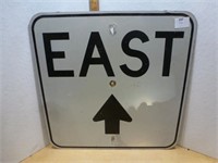 Metal Road Sign 17.5" x 17.5" - East