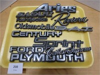 Car Badges - Assorted Lot