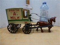 Cast Horse & Milk Wagon