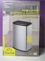 New Motion Sensor No Touch 12.4 Gal Trash Can