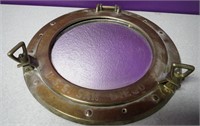 Vintage Brass Porthole U.S.S. San Diego 11.5"