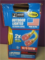 2 Heavy Duty 50 Foot Extension Cords