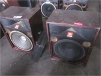 2 JBL Model 230A Stage Speakers With Brackets